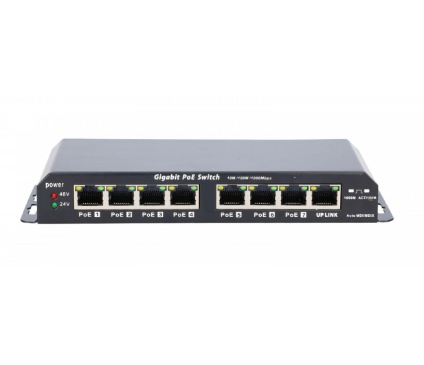 Extralink Gigabit PoE 8-7 port 24V 60W EX.1025 - 1374232 - zdjęcie 2